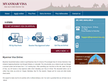 Tablet Screenshot of myanmarvisa.org